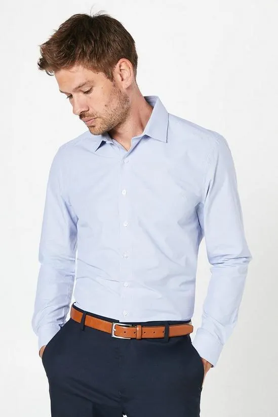 Easy Iron Micro Check Slim Fit Shirt