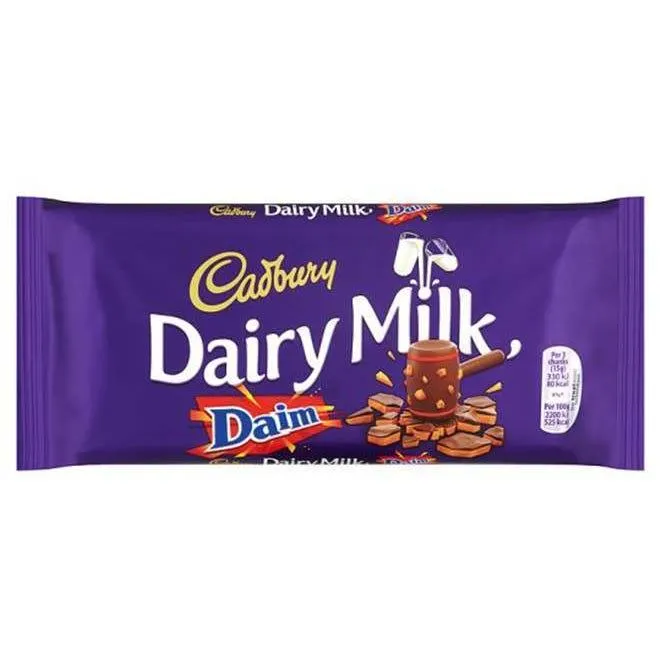 Cadbury Dairy Milk Daim Chocolate, 120g