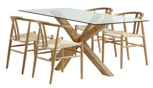AGERBY L190 table oak + 4 GUDERUP chairs oak/natural