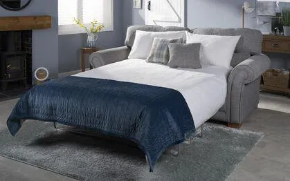 Roseland Fabric 3 Seater Standard Back Sofa Bed