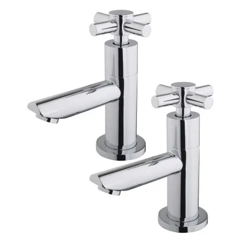 Wickes Trivor Chrome Basin Taps
