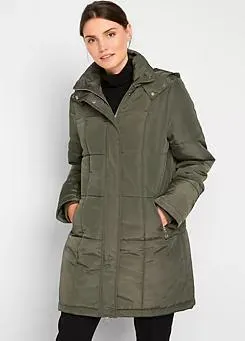 bonprix Padded Coat with Removable Hood