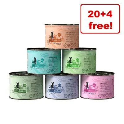 24 x 200g catz finefood Wet Cat Food - 20 + 4 Free!*