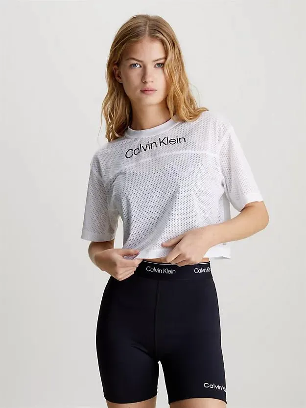 Mesh Cropped Gym T-shirt
