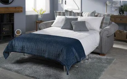 Roseland Fabric 3 Seater Scatter Back Sofa Bed