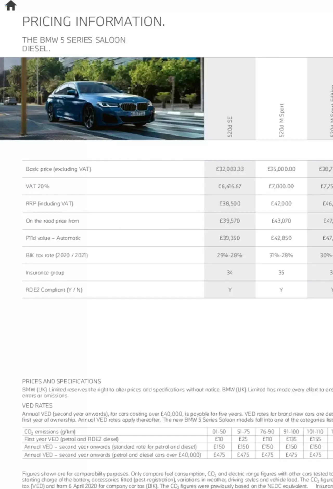 BMW - Saloon and Touring Brochure from 21 January to 31 December 2023 - Catalogue Page 51