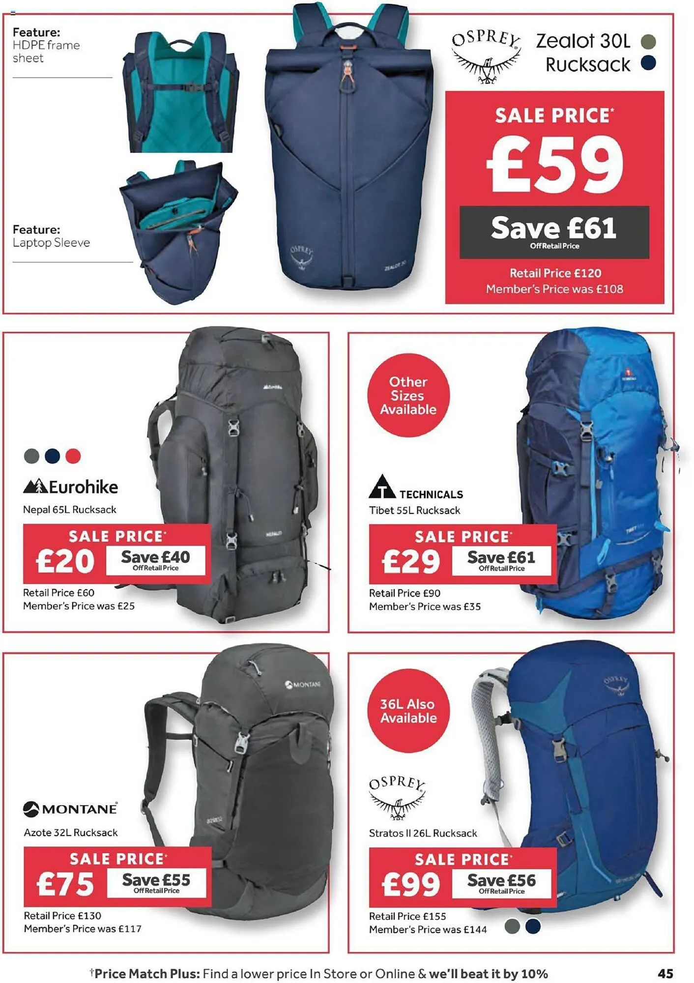 GO Outdoors Weekly Offers from 13 July to 13 September 2023 - Catalogue Page 45
