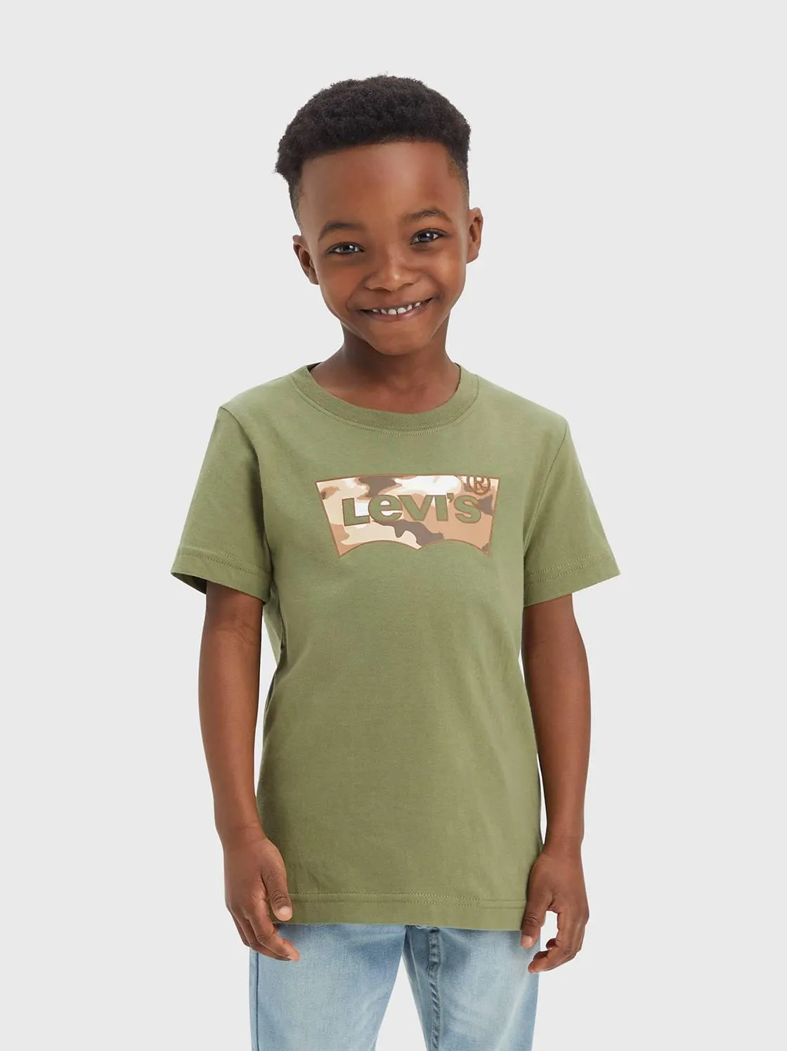 Kids Camo Batwing Fill Tee