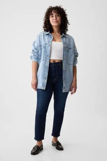 High Waisted Vintage Slim Jeans