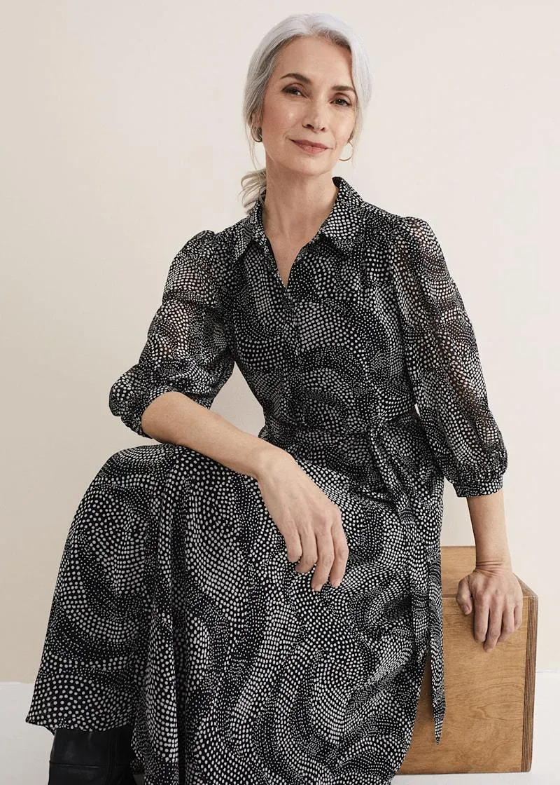 Miriam Chiffon Shirt Midi Dress