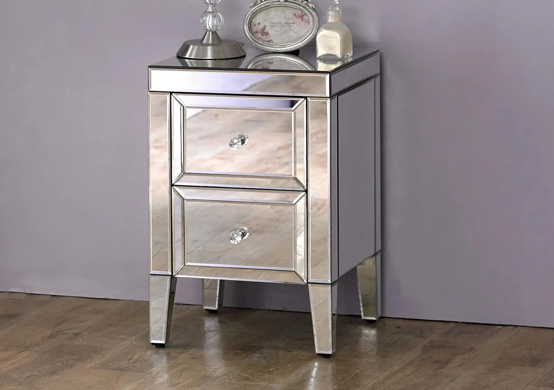 Francesca 2 Drawer Bedside Cabinet