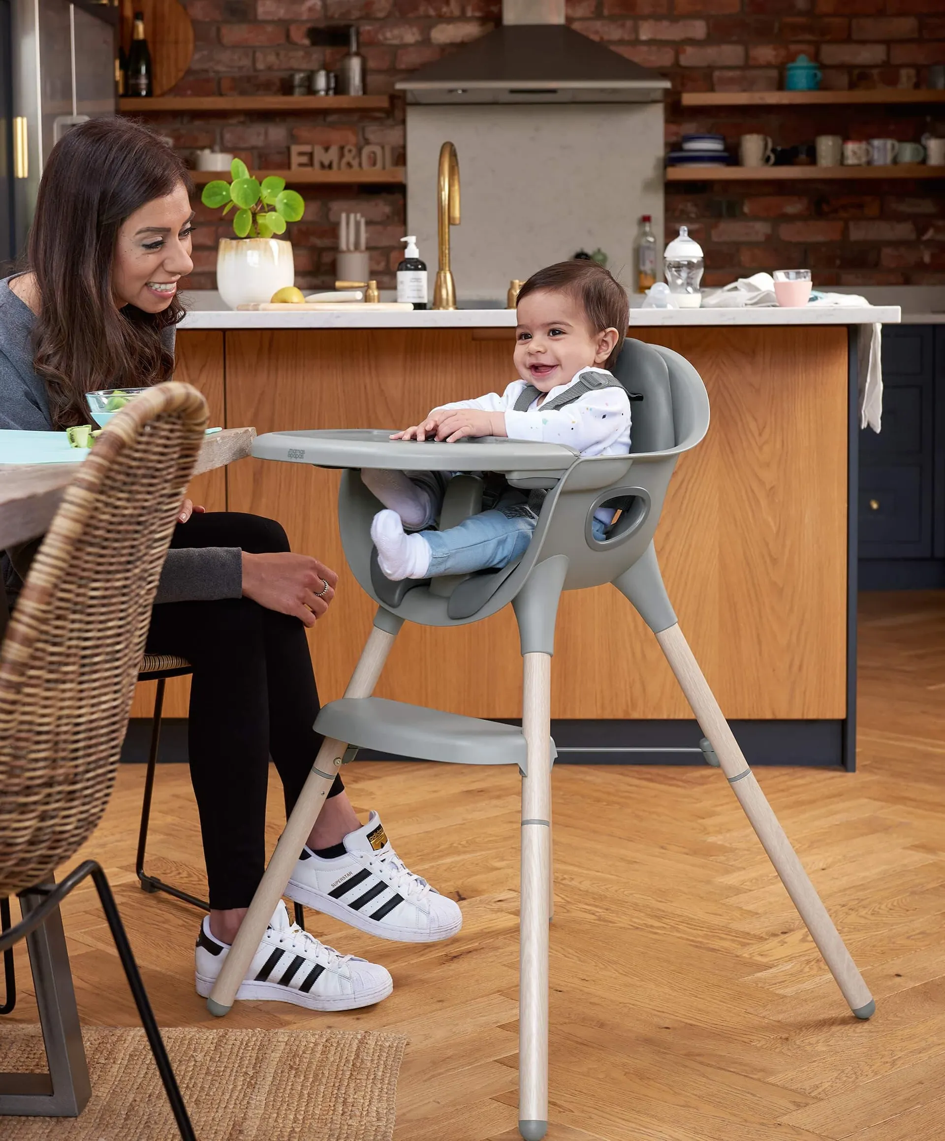 Juice Highchair - Washed Grey