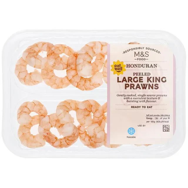 M&S Peeled Large King Prawns 140g