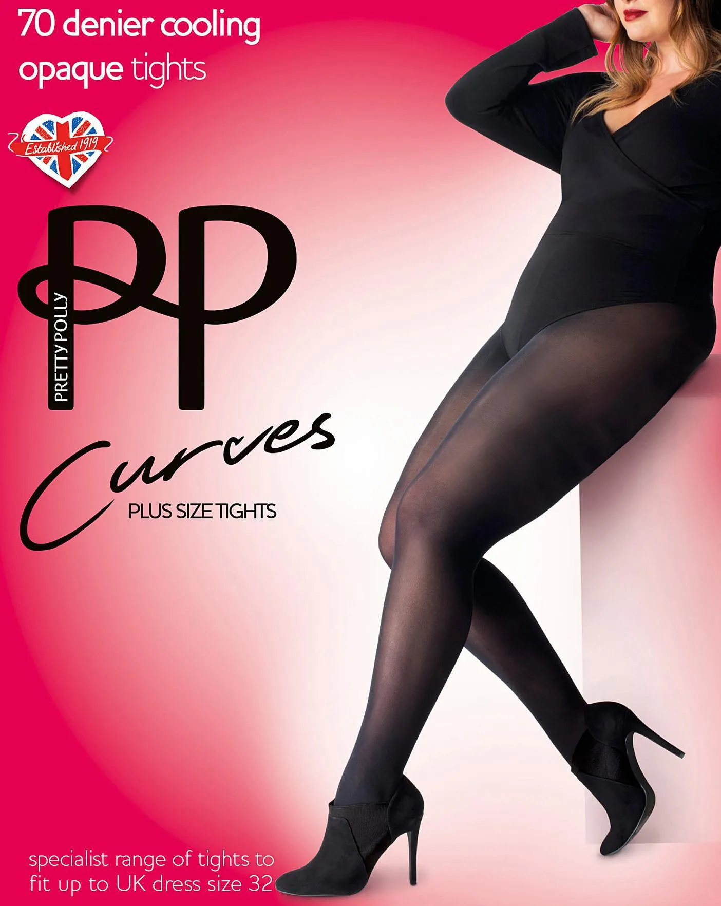 Pretty Polly Curves Opaque Cooling Tights