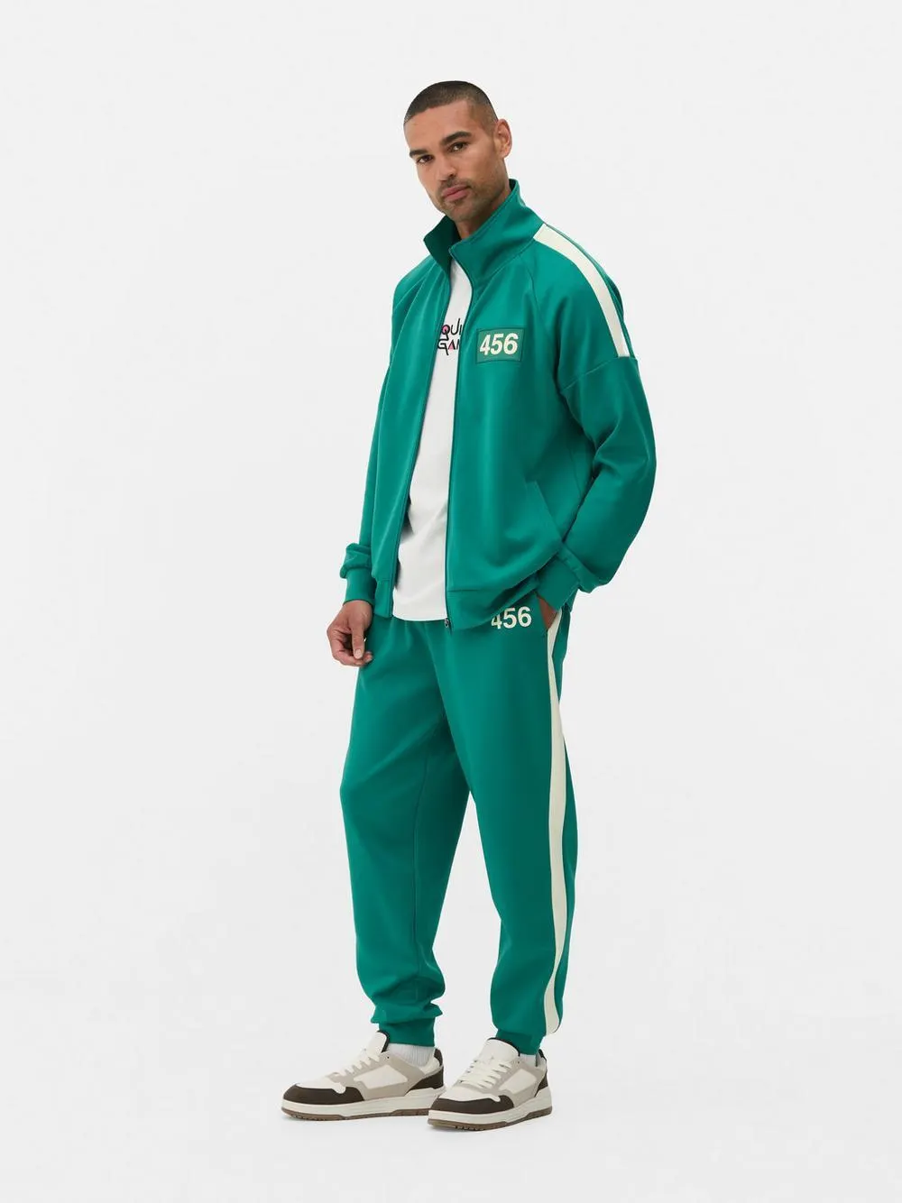 Squid Games Player 456 Zip-Up Sweatshirt