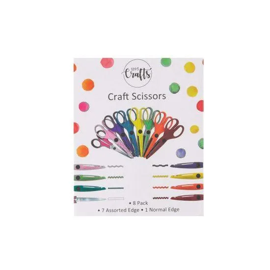 1893 Crafts Craft Scissors Pack of 8
