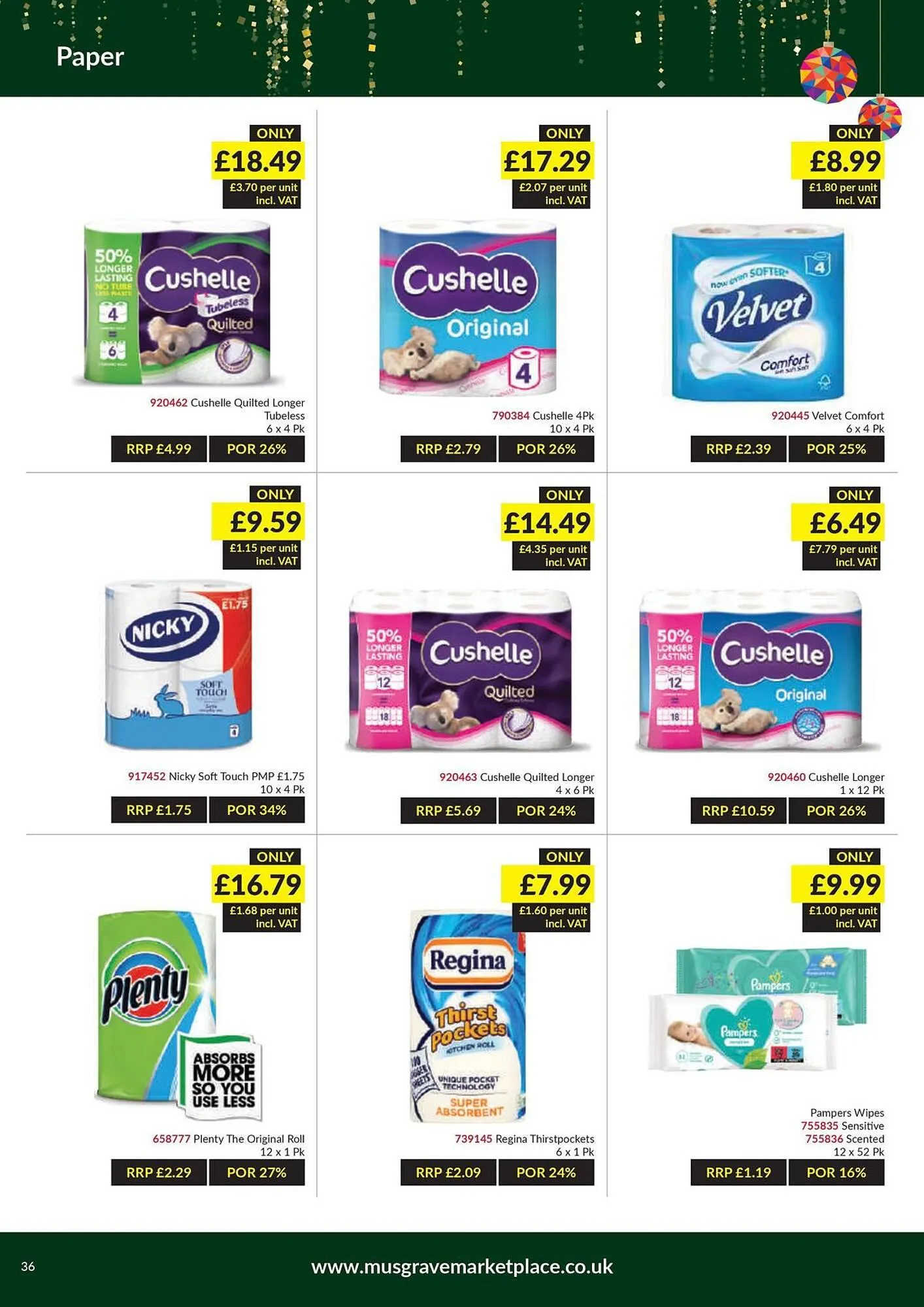 Musgrave MarketPlace leaflet from 21 November to 10 December 2023 - Catalogue Page 36