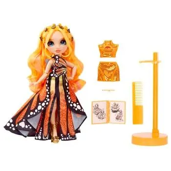 Rainbow High Fantastic Poppy Rowan Orange Doll Fashion Playset
