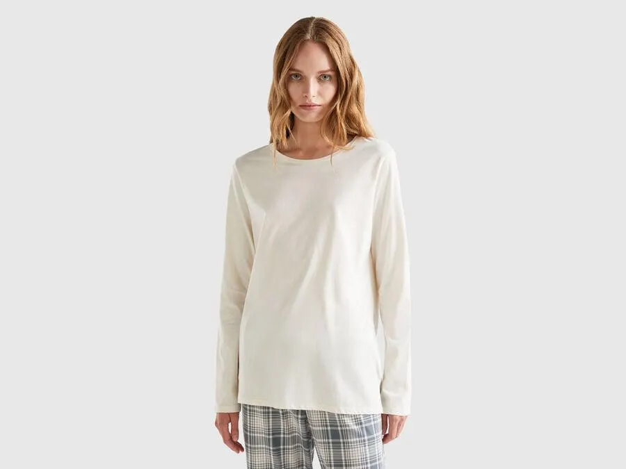 Long fiber cotton t-shirt