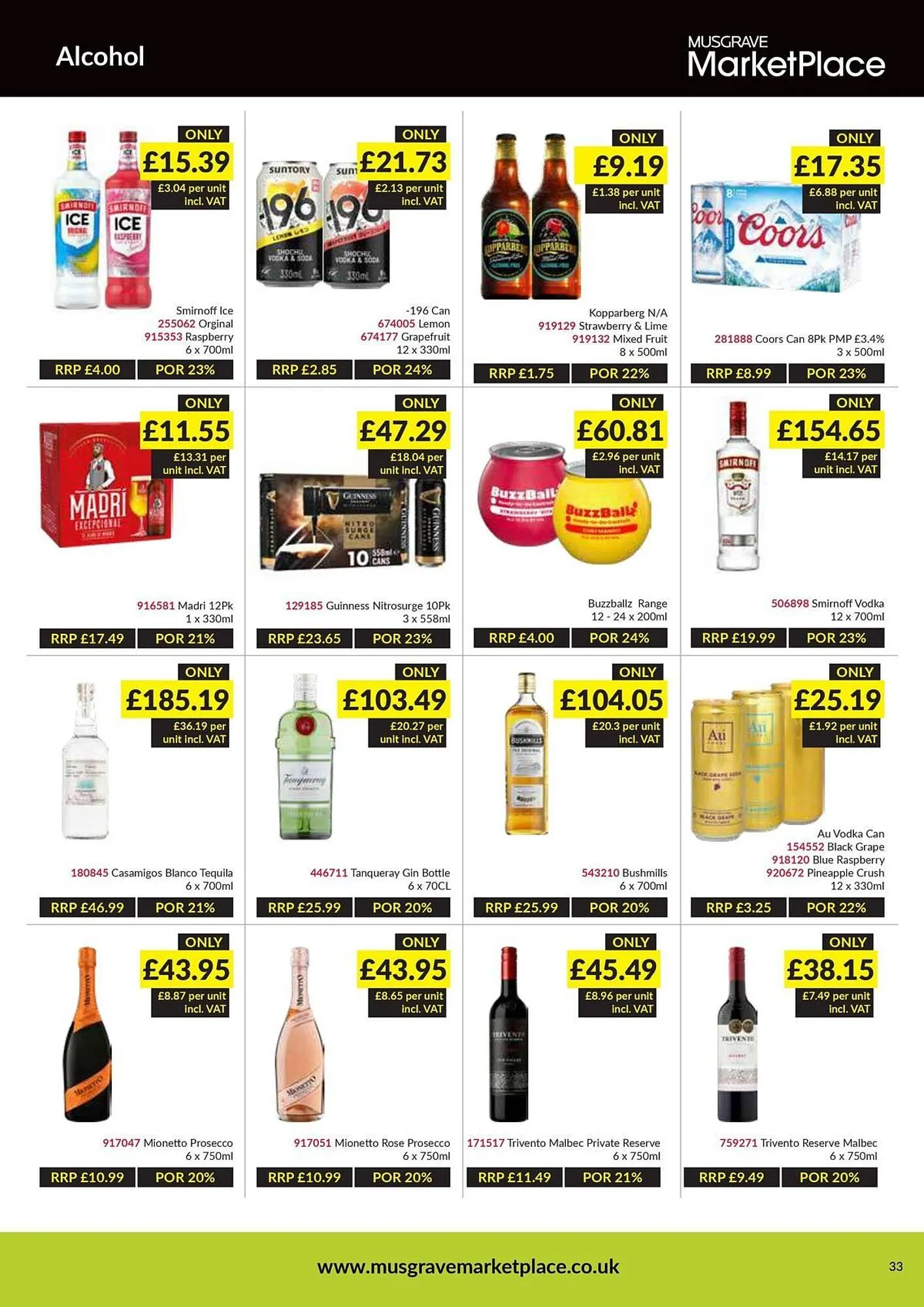 Musgrave MarketPlace leaflet from 16 February to 8 March 2026 - Catalogue Page 33