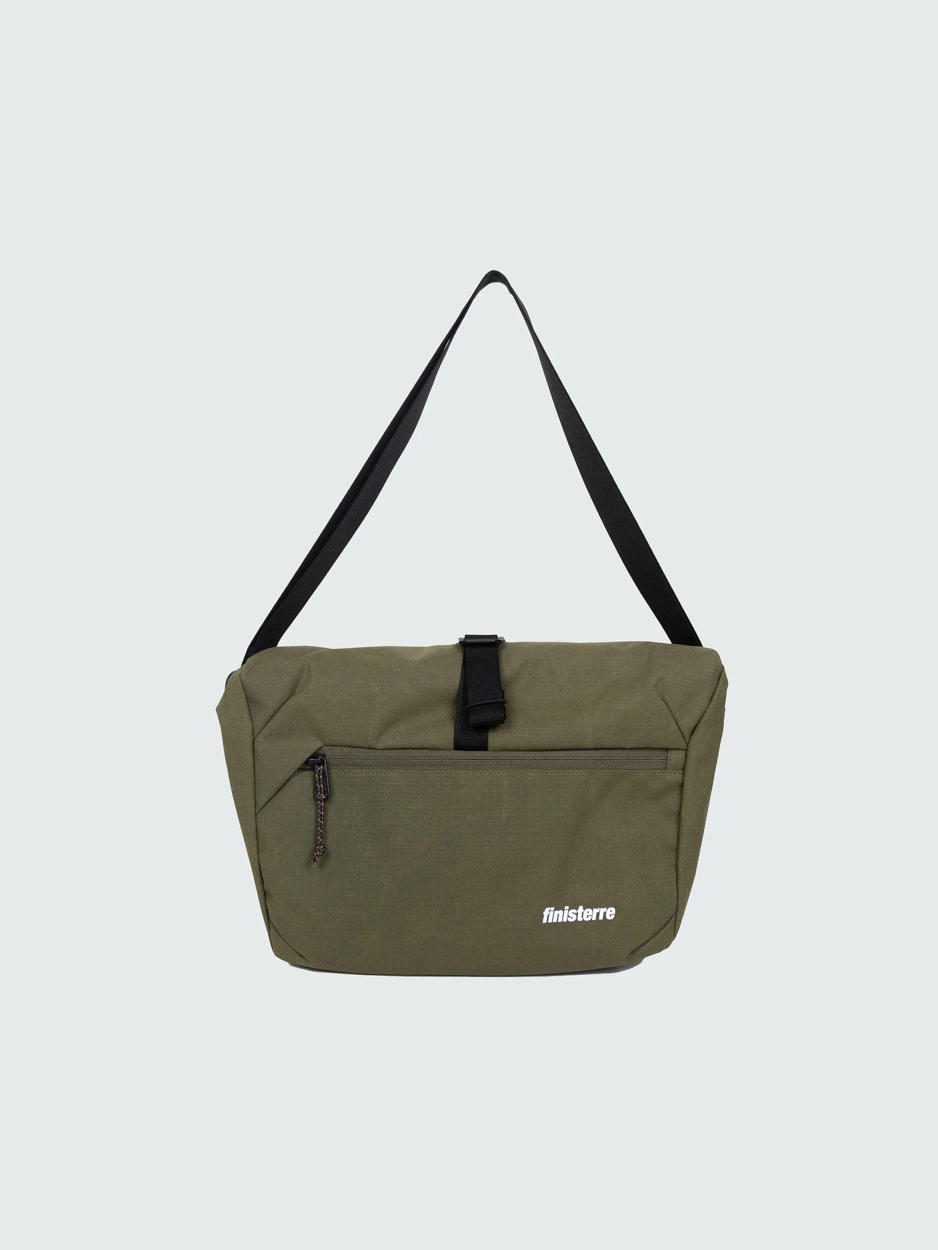 Recycled crossbody bag in dark olive