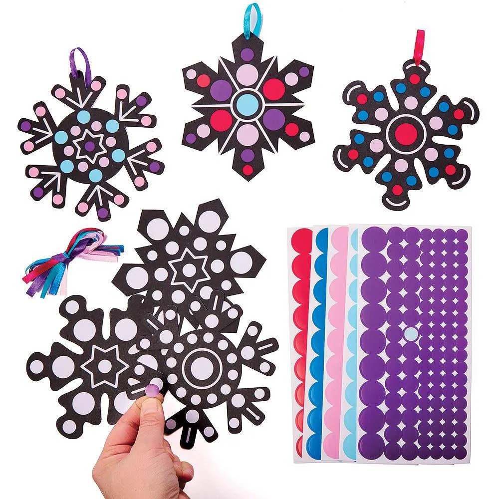 Snowflake Dotty Art Decorations