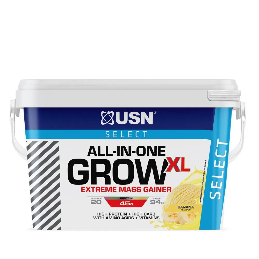 USN Select All-In-One Grow XL Extreme Mass Gainer 3kg - Banana