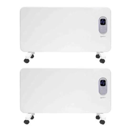 Igenix 1.5Kw Smart Panel Heater With 24Hr Timer (2 Pack)