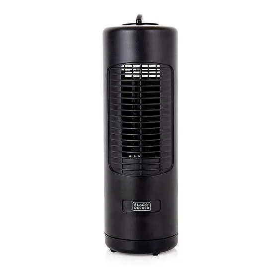 Black & Decker 12-Inch Mini Capsule Tower Fan - Black