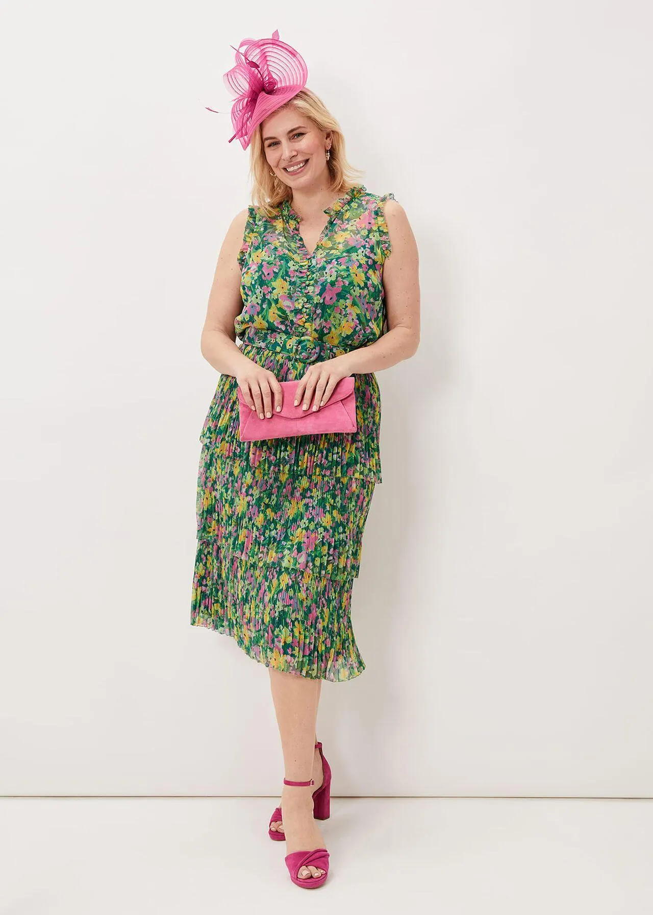 Heidi Printed Plisse Co-Ord Skirt