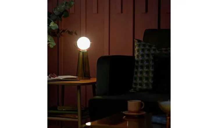 Habitat Pictor Tinted Glass Table Lamp - Green