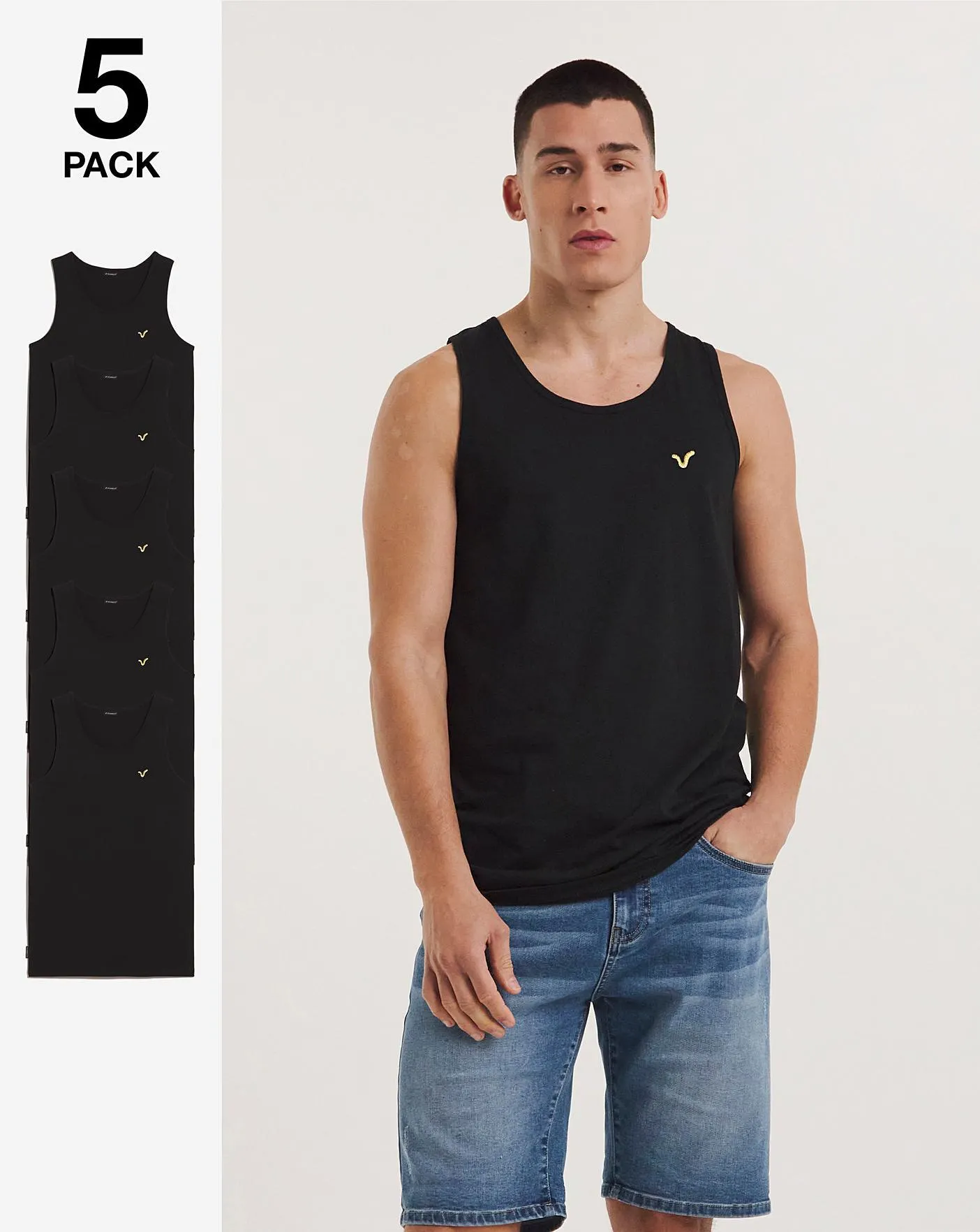 Voi 5 Pack Vests Long Length