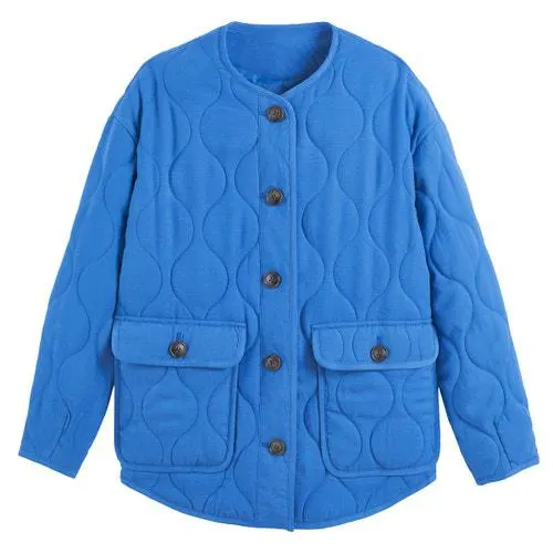 Lightweight Buttoned Padded Jacket