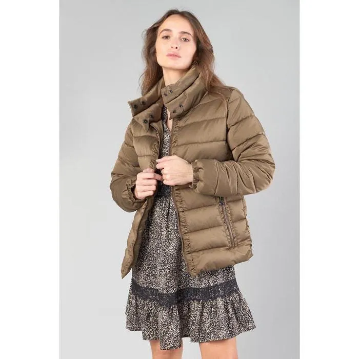 Winter Short Padded Jacket with Zip Fastening