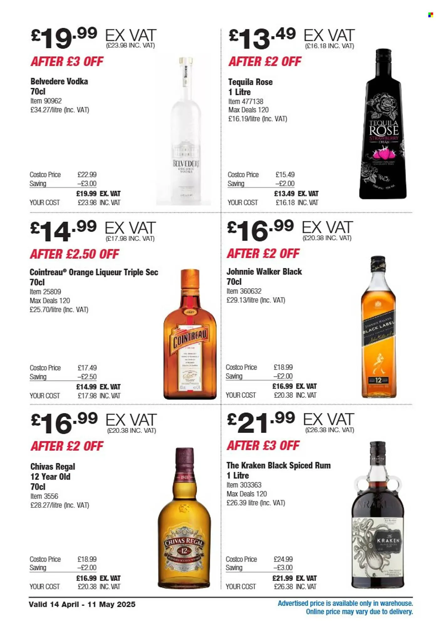 Costco leaflet from 14 April to 11 May 2025 - Catalogue Page 18