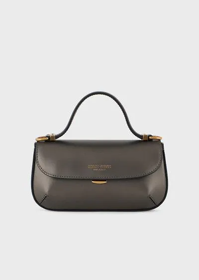 Mini la Prima lamé leather handbag