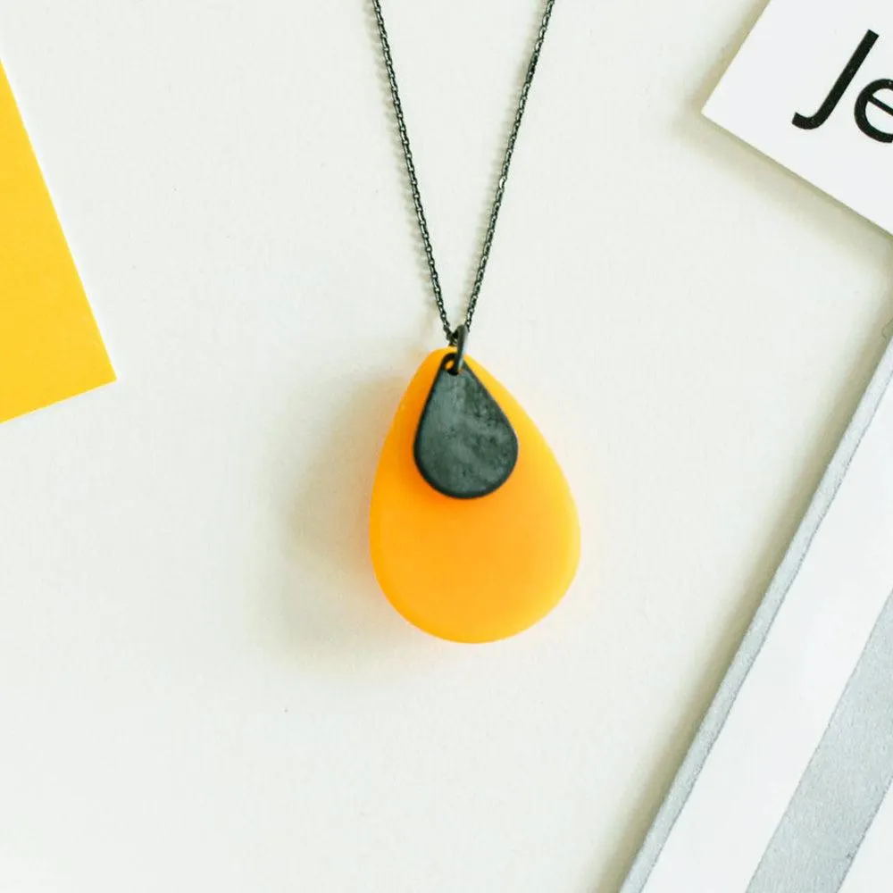 Yellow Pebble Pendant