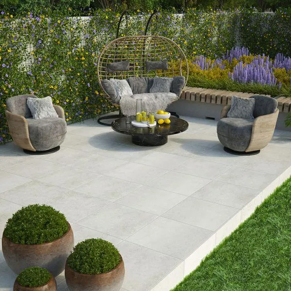 Materia Blanco Porcelain Paving Slabs