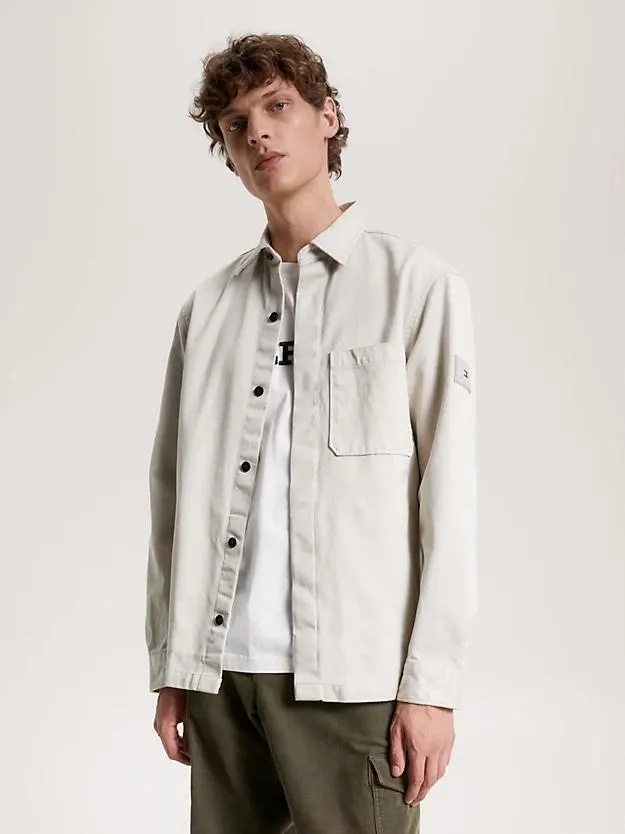 Twill Relaxed Fit Overshirt