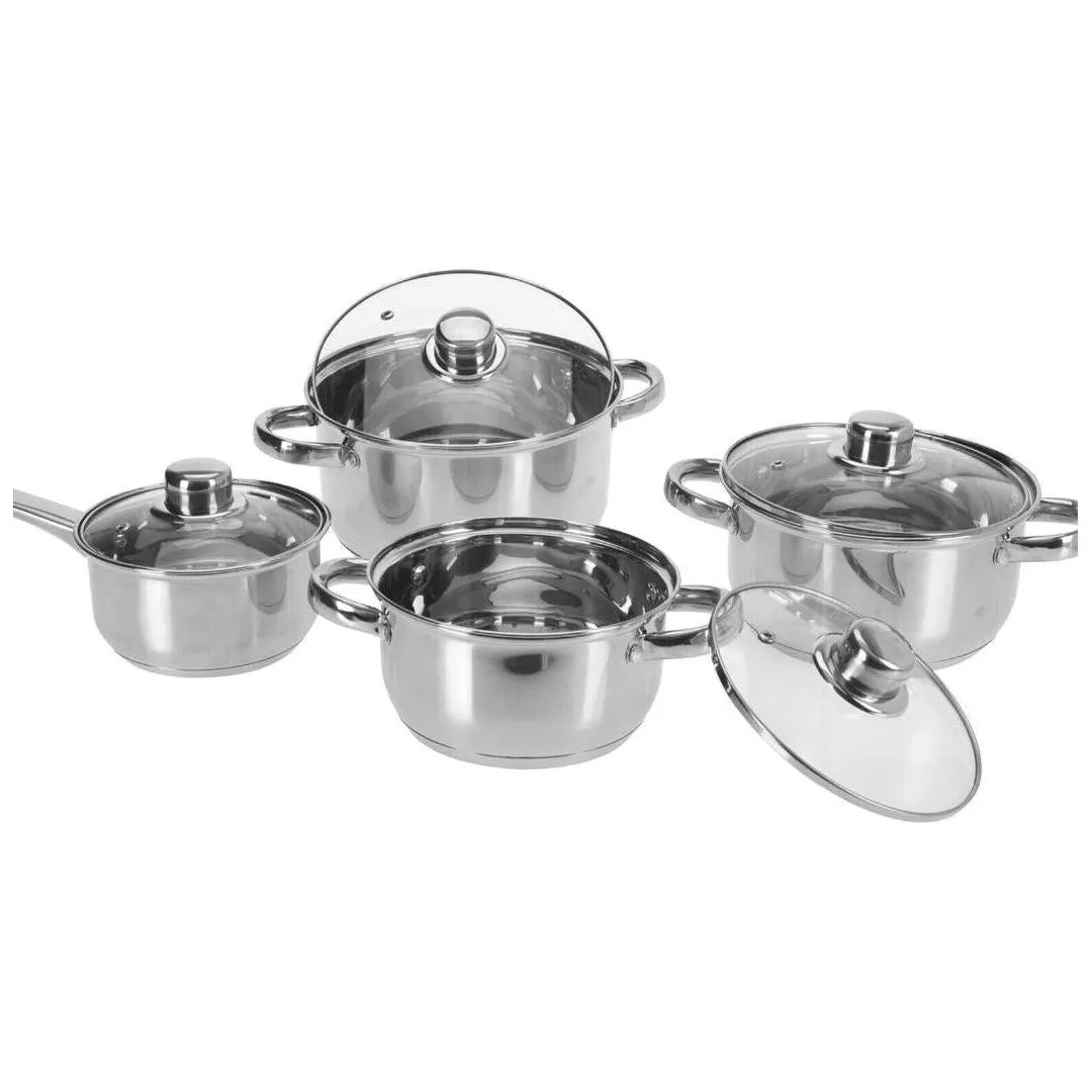 Casserole Pan Set Stainless Steel 4 Piece