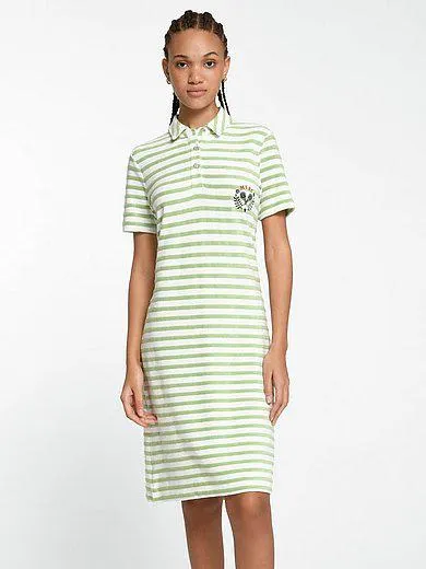 Polo dress with short sleeves