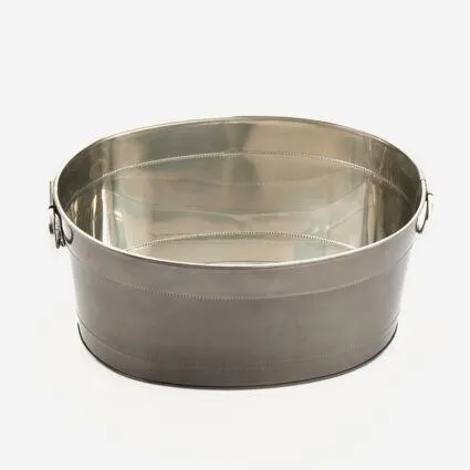 Gunmetal Etched Drinks Tub 24x48cm
