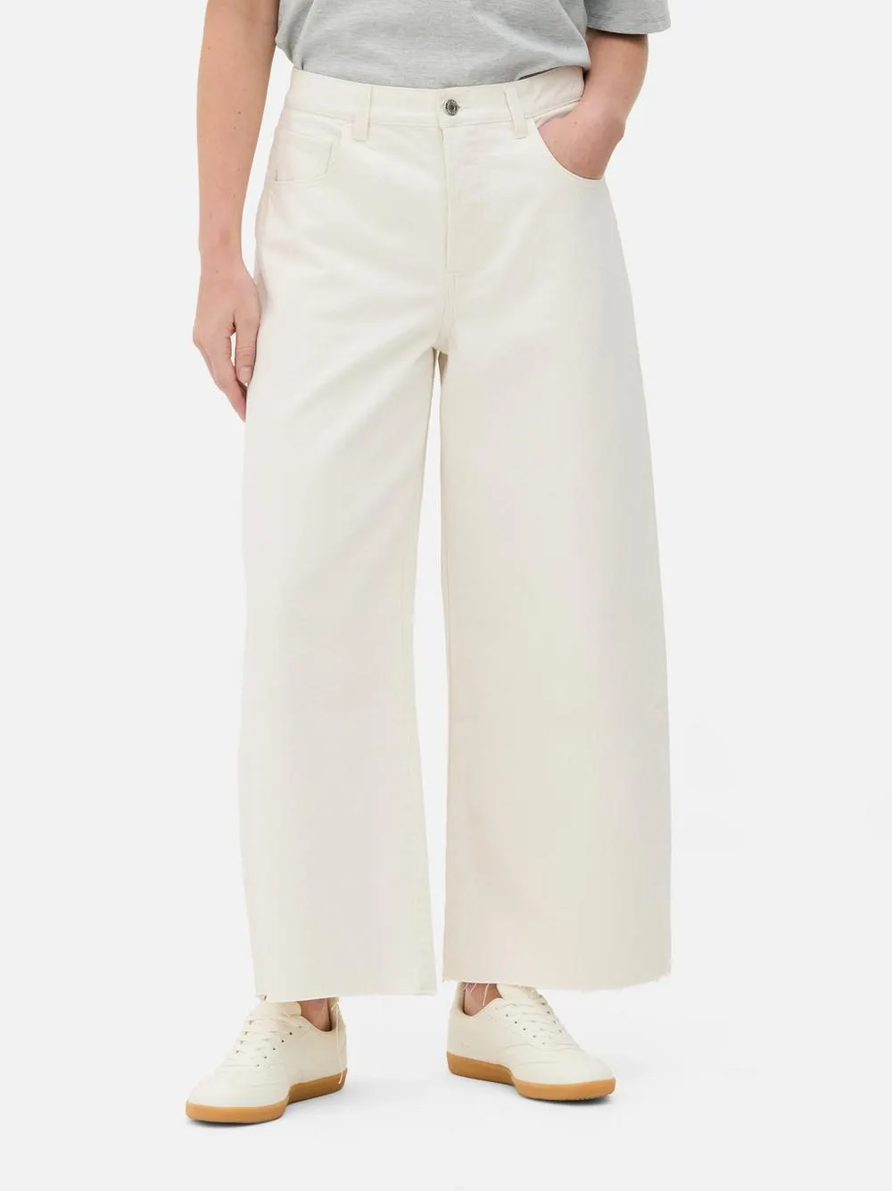 The Edit Cropped Straight Leg Denim Jeans