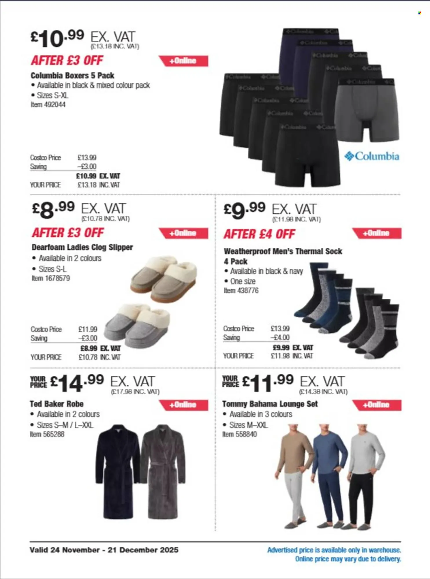 Costco leaflet from 24 November to 21 December 2025 - Catalogue Page 12