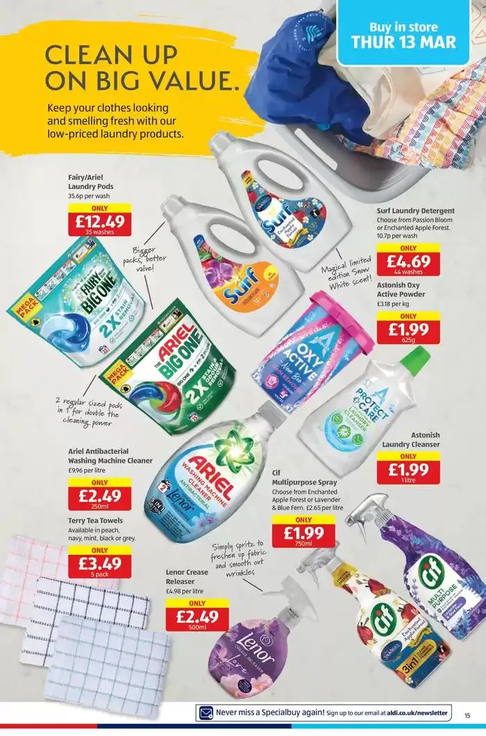 Aldi weekly offers from 13 March to 16 March 2025 - Catalogue Page 15