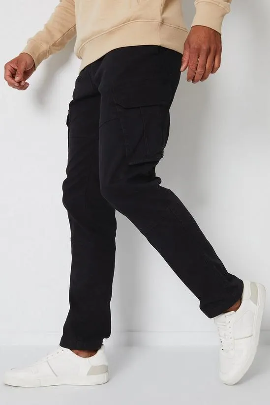 'Freeze' Cotton Cargo Pocket Trousers With Stretch