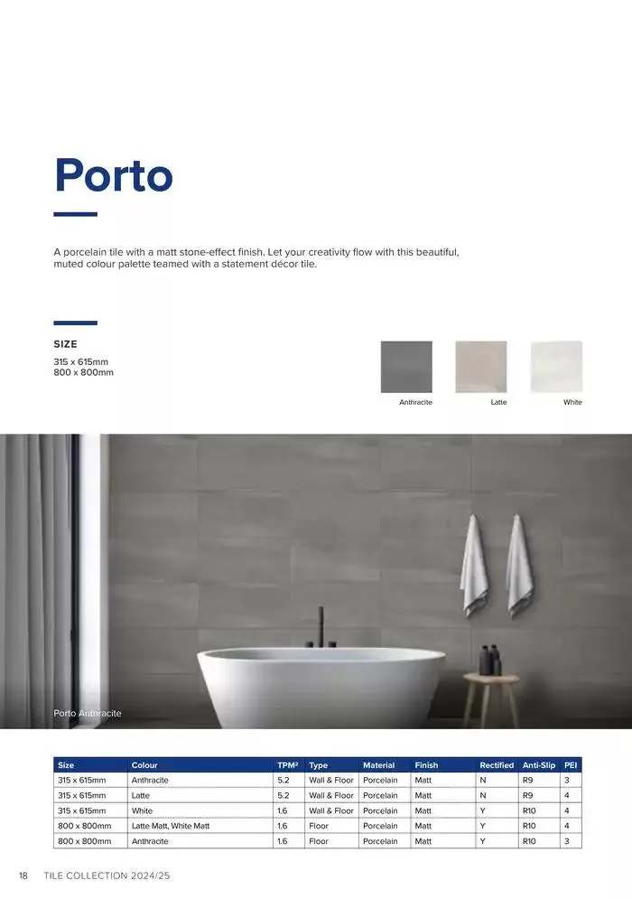 Tile Collection from 14 January to 31 May 2025 - Catalogue Page 18