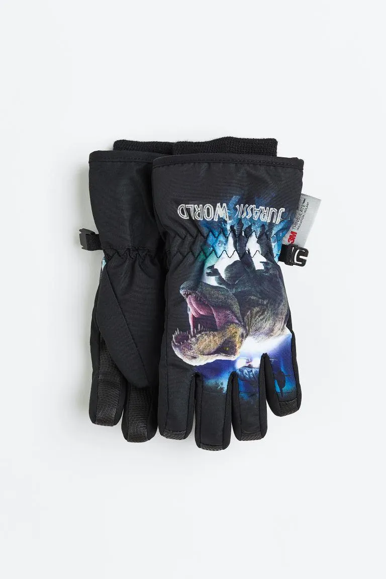 Water-repellent ski gloves