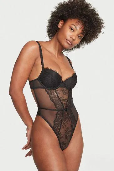 Dream Angels Lightly Lined Demi Lace Bodysuit