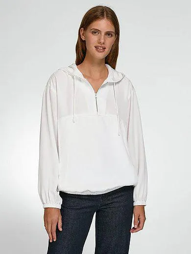 Hooded blouse-top in 100% lyocell